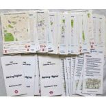 Large quantity (150+) of 2002 Transport for London 'CONTINUING YOUR JOURNEY' LEAFLETS sorted