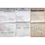 Trio of London Transport TROLLEYBUS FARECHARTS, single-sided, paper issues comprising routes 513/
