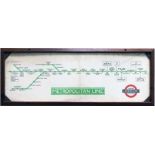 1930s/40s London Underground Metropolitan Line CAR DIAGRAM (date is obscured by frame) for