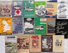 Quantity (17) of 1930s-60s COACH EXCURSION AND HOLIDAYS etc BOOKLETS including issues by United