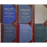 Selection (6) of 1940s-60s officially-bound volumes of London Transport Country Buses & Coaches