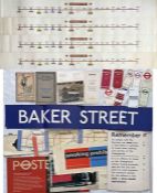 Quantity of London Underground ephemera including 4 x 1980s Bakerloo Line CAR DIAGRAMS (vgc),