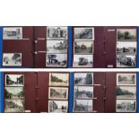 2 large albums of loose-mounted PHOTOGRAPHS/POSTCARDS compiled by the late Alan A Jackson, historian