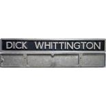 London Underground ex-Metropolitan Railway Bo-Bo electric locomotive, cast-alloy nameplate 'Dick