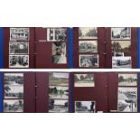 2 large albums of loose-mounted PHOTOGRAPHS/POSTCARDS compiled by the late Alan A Jackson, historian