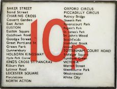 1970s London Underground GLASS PANEL from a self-service ticket machine as located in ticket