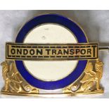 London Transport Central Buses Divisional Mechanical Inspectors' CAP BADGE. An example from the