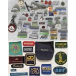 Considerable quantity (60+) of BUS etc BADGES - enamel, alloy, cloth, PSV etc - cap, lapel,