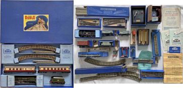 1950s Hornby-Dublo OO-gauge, electric, 3-rail PASSENGER SET EDP 12 with BR(LMR) loco 'Duchess of