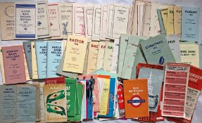 Large quantity (120+) of 1940s-60s (mainly) London Transport HOLIDAY LEAFLETS (50+) and other