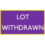 LOT WITHDRAWN. Will be re-listed in our next sale.