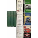 3 bound volumes (18 issues) of 1940s/50s IAN ALLAN ABCs of 'Provincial Transport' covering the bus