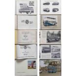 Official bus/coach manufacturers' BOOKS comprising "Plaxton 1907-67, 60 years of progress", 1950s "