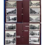 Large album of loose-mounted PHOTOGRAPHS/POSTCARDS compiled by the late Alan A Jackson,