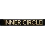 London Underground LINE PLATE "Inner Circle", believed to be from the 'Circle Stock' trains of the