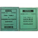 Pair of 1930s General Country Services/General - London Transport TIMETABLE BOOKLETS comprising