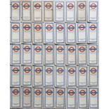 Large quantity (40) of London Underground diagrammatic card POCKET MAPS, Beck, Hutchison and Garbutt