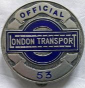 1930s London Transport Central Buses OFFICIALS' PLATE as issued to senior staff when required to