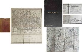 Pair of RAILWAY MAPS: June 1838 Plan & Section of the Great Western Railway, London Division.