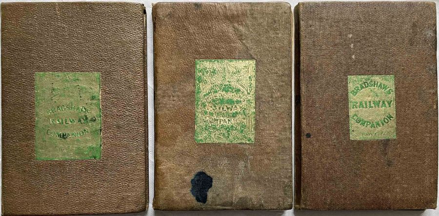 3 1840s editions of BRADSHAW'S RAILWAY COMPANION comprising 1841 (good to very good condition), 1842