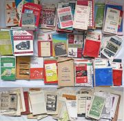 Large quantities (130+ & 80+) of mainly 1950s-70s, some earlier, BUS TIMETABLE (mainly)/FARETABLE