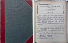 Officially bound volume of London Transport Tramways TRAFFIC CIRCULARS for 1934. Some wear to the