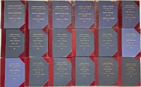 Collection (18) of officially-bound volumes of London Transport TRAFFIC CIRCULARS for Country