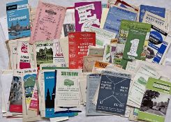 Very large quantity (at least 300) of 1940s-70s bus & coach TIMETABLE LEAFLETS (mainly) & ROUTE MAPS