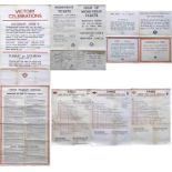 Selection (14) of 1930s-50s London Transport POSTERS & FARECHARTS comprising 6 for the 1946