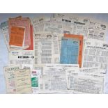 Large quantity (70+) of mainly 1930s-50s bus & coach TIMETABLE LEAFLETS from Barton Transport (