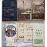 Selection (7) of 1910s-1930s LCC Tramways printed material comprising 1911 'Coronation Issue'