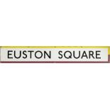 1950s/60s London Underground enamel PLATFORM FRIEZE PANEL from Euston Square Station on the Circle