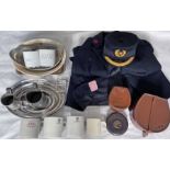 Quantity (21 items) of GWR UNIFORM, TABLEWARE etc comprising uniform jacket, stationmaster's hat,