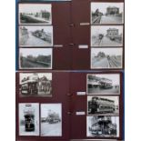 A large album of loose-mounted PHOTOGRAPHS/POSTCARDS compiled by the late Alan A Jackson,