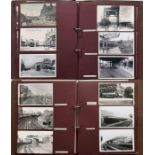 A large album of loose-mounted PHOTOGRAPHS/POSTCARDS compiled by the late Alan A Jackson,