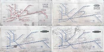 Selection (4) of LNER/BR(E) CARRIAGE LINE DIAGRAMS for the Great Eastern Suburban Lines out of