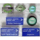Selection (7) of London Transport Country Area & London Country CAP & LAPEL BADGES including