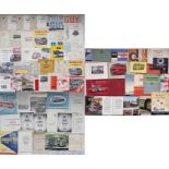 Bundle (70) of 1950s/60s Bus & Coach manufacturers' BROCHURES, PAMPHLETS & BOOKLETS. Names include