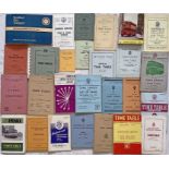 Quantity (28) of 1950s/60s BUS TIMETABLE etc BOOKLETS from municipal and company operators in the