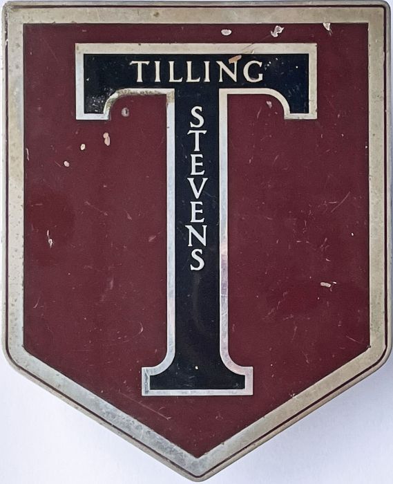 c1940s/50s Tilling-Stevens VEHICLE BADGE believed to be from one of the relatively small number of