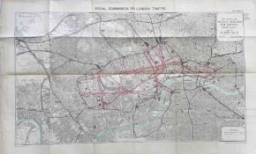 PLAN showing the 'Railway Schemes for London 1855-1885', prepared by the Central London Railway