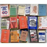 Very large quantity( 300+) of 1950s-2000s (mostly 1960s to modern era) BUS TIMETABLE BOOKLETS from a