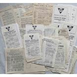 Large quantity (100+) of 1940-60s TIMETABLE & SERVICE REVISION LEAFLETS from Brighton, Hove &