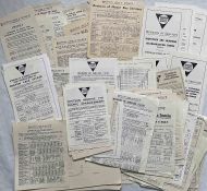 Large quantity (100+) of 1940-60s TIMETABLE & SERVICE REVISION LEAFLETS from Brighton, Hove &