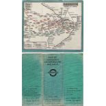 1926 London Underground linen-card POCKET MAP from the Stingemore-designed series of 1925-32. This