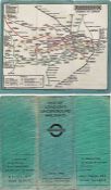 1926 London Underground linen-card POCKET MAP from the Stingemore-designed series of 1925-32. This