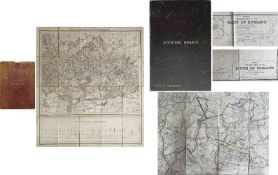 Pair of RAILWAY MAPS: 1stly: June 1838 Plan & Section of the Great Western Railway, London Division.