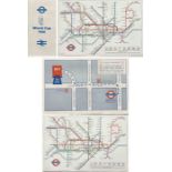 Pair of 1960s special issues of the London Underground POCKET MAP comprising a 1966 paper issue