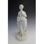 After William Beattie (1802-1867), a parian figure modelled as Euterpe, the Greek goddess muse of