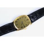 A Gentleman's 18ct gold Patek Phillipe Ellipse wristwatch, the gold-toned dial with Roman